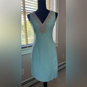 Lilly‎ Pulitzer Bentley Shift Poolside Blue dress size 0 NWT